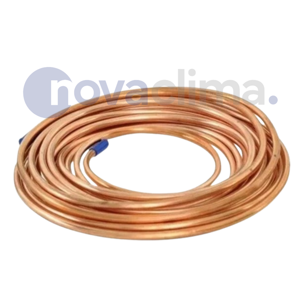 CAÑO DE COBRE FLEXIBLE Ø 5/8" - 0.8MM - ROLLO 15MTS - NOVA CLIMA - PRECIO POR MT