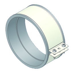 ABRAZADERA TUBO COAXIAL DIVA Ø100 (PINTADO) COD: ZA1351