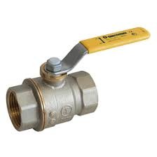 VALVULA ESF. F-F PAL. AMARILLA 1/4" GIACOMINI-COD:R850X001