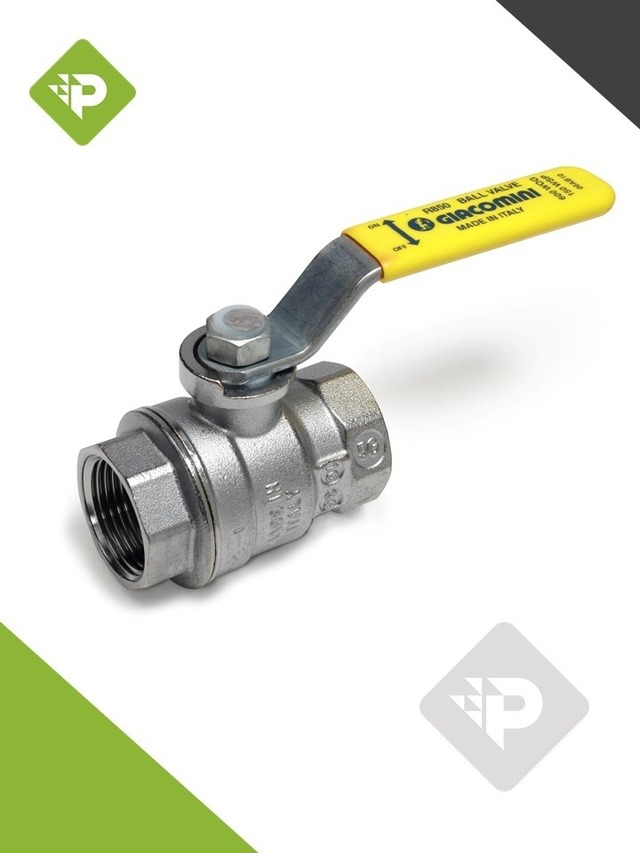 VÁLVULA ESF H/H PALANCA AMARILLA PASO TOTAL 1 1/2" R850X007