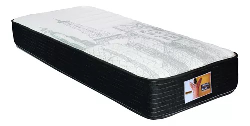 COLCHÓN CON RESORTES SERENITY CON CIERRE - 1 PLAZA - 0.80X1.9 MTS - ALTURA: 23,5CM - KING KOIL [55100.15]