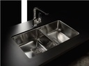 PILETA DOBLE QUADRA Q76 A - ACERO 304 - JOHNSON [Q 76 A]