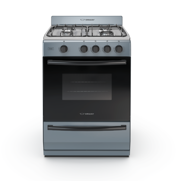 COCINA VITA MULTIGAS 4 HORNALLAS CON REJILLAS DIVIDIDAS  - EFICIENCIA ENERGÉNITCA A+ - GRIS - ORMAY 