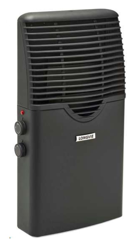 CALEFACTOR ELÉCTRICO ALUMINUM 1.000/2.000 W- CONVECCIÓN FORZADA-TERMOSTADO REGULABLE - GRIS - LONGVIE [EEP2]