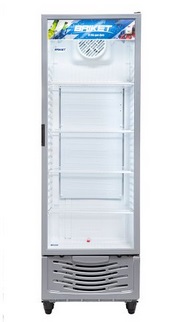 HELADERA EXHIBIDORA VERTICAL 501LTS- BRIKET - ILUMINACION  LED SUPERIOR R-290 [M5000]