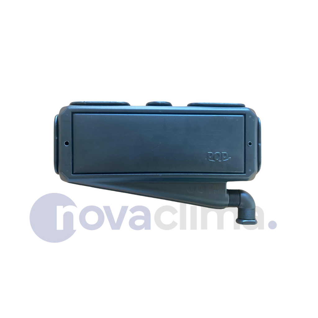TERMINAL BOX NEGRA CON DESCARGA INTERCAMBIABLE