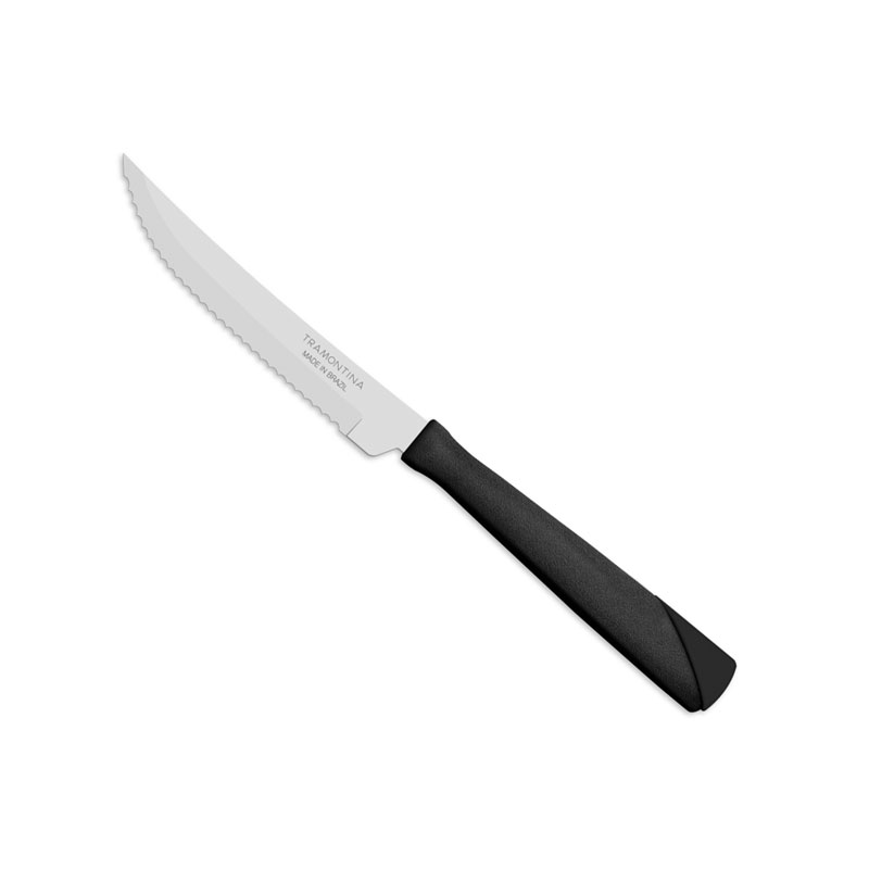 CUCHILLO DE MESA TRAMONTINA NEW KOLOR NEGRO CABO PLÁSTICO [23162/900]
