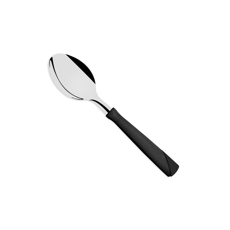 CUCHARA DE MESA NEW KOLOR NEGRO CABO PLÁSTICO [23163/900]