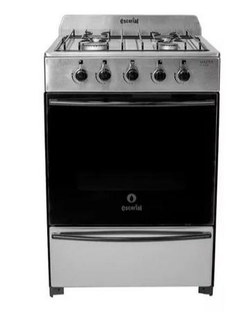 COCINA  MASTER CLASSIC 4 HORNALLAS 56 CM ACERO INOXIDABLE  - ESCORIAL [MASCL56IN]