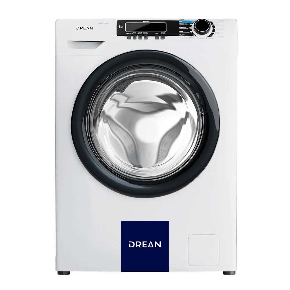 LAVARROPAS AUTOMATICO INVETER - CARGA FRONTAL 6KG - 800 RPM - EFICIENCIA ENERGÉTICA A+ - BLANCO - DREAN[LFDR0608LB0]