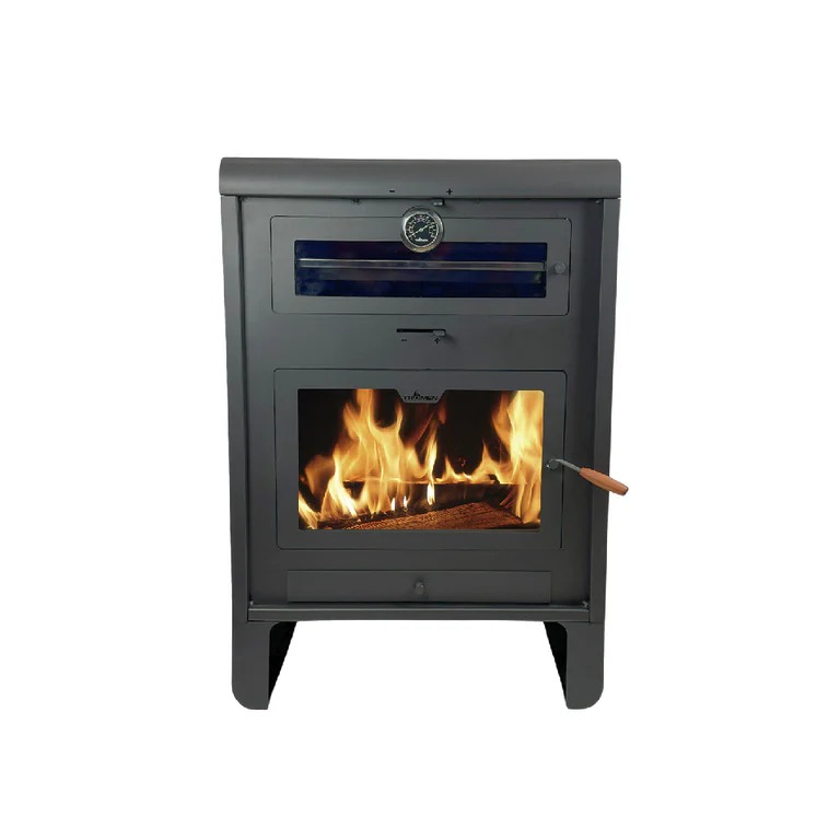 CALEFACTOR A LEÑA DE PIE PEHUEN 24000 CON HORNO - TROMEN [01-000-118]