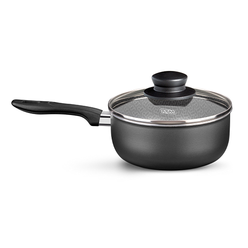 CACEROLA 18 CM ANTIADHERENTE CON MANGO TAPA VIDRIO [17517] - [972]