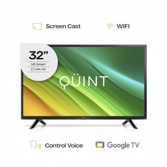 TELEVISOR QUINT SMART 32" LED HD CON GOOGLE TV