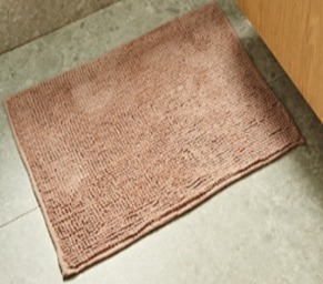 ALFOMBRA DE BAÑO SIMIL CHENILLE CALIDAD PREMIUM CON ANTIDESLIZANTE - CHENILLE MAT - 50X70cm [FUL011]