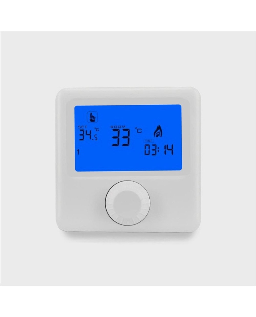 TERMOSTATO DE AMBIENTE DIGITAL CON PERILLA REGULABLE - FM