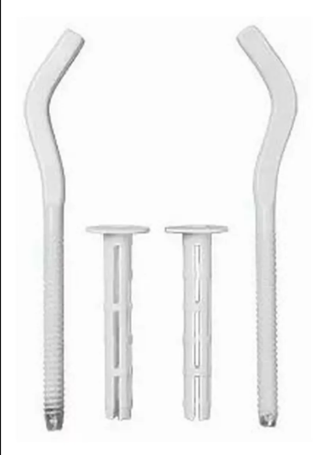 PAR DE MENSULAS UNIVERSAL P/ RADIADOR BLANCA