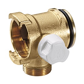 ELEMENTO INTERMEDIO DE COLECTOR MODULAR A BAYONETA CON VÁLVULA DE CORTE MANUAL DN25x16 R585MY105 GIACOMINI