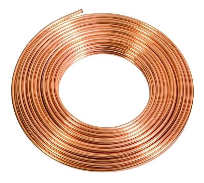 CAÑO DE COBRE FLEXIBLE Ø 1/4" - 0.8MM - ROLLO 45MTS - BRASIL - PRECIO POR MT