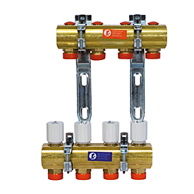 COLECTOR PREMONTADO 5 CIRCUITOS R553Y025 GIACOMINI - 1" 1/4x18 /5