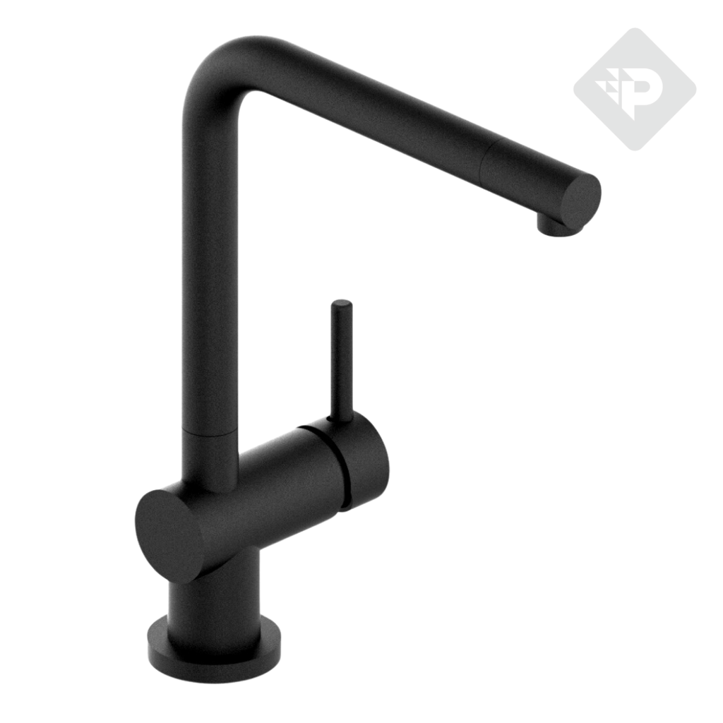 GRIFERIA MONOCOMANDO PICO RECTO COCINA JOCKEY - BLACK