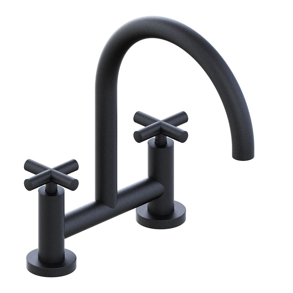 GRIFERIA MESADA COCINA BICOMANDO SUN HIDROMET - CROMO - 10 AÑOS DE GARANTIA