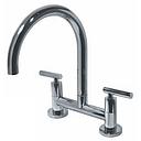 GRIFERIA MESADA COCINA BICOMANDO SUN LEVER HIDROMET - PICO CURVO - CROMO - 10 AÑOS DE GARANTIA