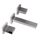 GRIFERIA LAVATORIO DE PARED BLOCK UP HIDROMET - CROMO - 10 AÑOS DE GARANTIA