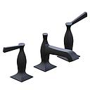 GRIFERIA LAVATORIO NEW CASTLE ETS LEVER HIDROMET - BLACK - 10 AÑOS DE GARANTIA