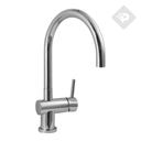 GRIFERIA MONOCOMANDO COCINA JOCKEY HIDROMET - PICO CURVO - CROMO - 10 AÑOS DE GARANTIA