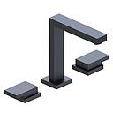 GRIFERIA LAVATORIO BLOCK PLANE HIDROMET - BLACK - 10 AÑOS DE GARANTIA