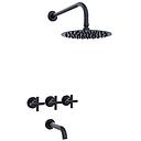 GRIFERIA DUCHA CON TRANSFERENCIA SUN CRUZ HIDROMET - BLACK - 10 AÑOS DE GARANTIA