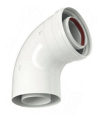 KIT CODO COAXIAL Ø60/100 45° M-H PEISA