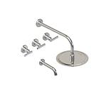 GRIFERIA DUCHA CON TRANSFERENCIA SUN LEVER HIDROMET - CROMO - 10 AÑOS DE GARANTIA [4508CRCR]