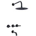 GRIFERIA DUCHA CON TRANSFERENCIA SUN LEVER HIDROMET - CROMO - 10 AÑOS DE GARANTIA [4508NEGR]