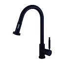 GRIFERIA COCINA MONOCOMANDO NEGRO PIAZZA - ROCIADOR EXTRAIBLE - 5 AÑOS DE GARANTIA