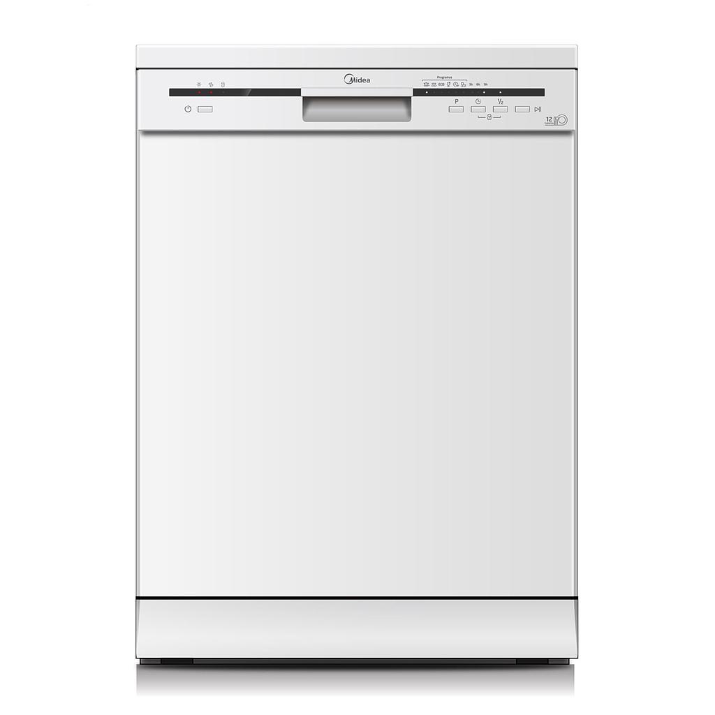 LAVAVAJILLAS BLANCO MIDEA - 12 CUBIERTOS - 1 AÑO DE GARANTIA  [DE-312WAR1]