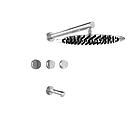 GRIFERIA BICOMANDO DUCHA CON TRANSFERENCIA LUXURY CROMO HIDROMET – 10 AÑOS DE GARANTÍA [15008CRCR]