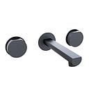 GRIFERIA BICOMANDO LAVATORIO DE PARED LUXURY BLACK HIDROMET – 10 AÑOS DE GARANTÍA [15090NEGR]