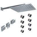 GRIFERIA BICOMANDO DUCHA 2 VIAS CON TRANSFERENCIA CON ESCOCESA BLOCK PLANE CROMO HIDROMET – 10 AÑOS DE GARANTÍA [34067CRCR]