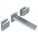 GRIFERIA BICOMANDO LAVATORIO DE PARED BLOCK PLANE CROMO HIDROMET – 10 AÑOS DE GARANTÍA [34090CRCR]