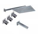 GRIFERIA BICOMANDO DUCHA CON TRANSFERENCIA BLOCK UP CROMO HIDROMET – 10 AÑOS DE GARANTÍA [34003CRCR]