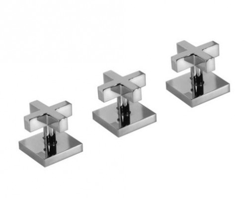 GRIFERIA BICOMANDO BIDET BLOCK CRUZ CROMO HIDROMET – 10 AÑOS DE GARANTÍA [03402CRCR]