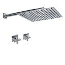 GRIFERÍA DUCHA BICOMANDO SIN TRANSFERENCIA BLOCK CRUZ CROMO - HIDROMET - 10 AÑOS DE GARANTÍA [03404CRCR]