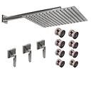 GRIFERIA BICOMANDO DUCHA 2 VIAS CON ESCOCESA BLOCK LEVER CROMO HIDROMET – 10 AÑOS DE GARANTÍA [03467CRCR]