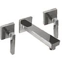 GRIFERIA BICOMANDO LAVATORIO PARED BLOCK LEVER CROMO HIDROMET – 10 AÑOS DE GARANTÍA [03490CRCR]