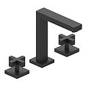 GRIFERIA BICOMANDO LAVATORIO BLOCK CRUZ BLACK HIDROMET – 10 AÑOS DE GARANTÍA [03401NEGR]