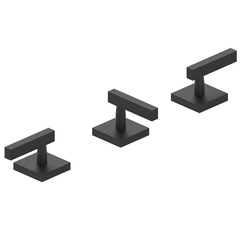 GRIFERIA BICOMANDO BIDET BLOCK LEVER BLACK HIDROMET – 10 AÑOS DE GARANTÍA [03407NEGR]