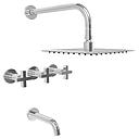 GRIFERIA BICOMANDO DUCHA CON TRANSFERENCIA LOOK CRUZ CROMO HIDROMET – 10 AÑOS DE GARANTÍA [31103CRCR]