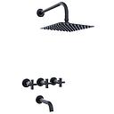 GRIFERIA BICOMANDO DUCHA CON TRANSFERENCIA LOOK CRUZ BLACK HIDROMET – 10 AÑOS DE GARANTÍA [31103NEGR]