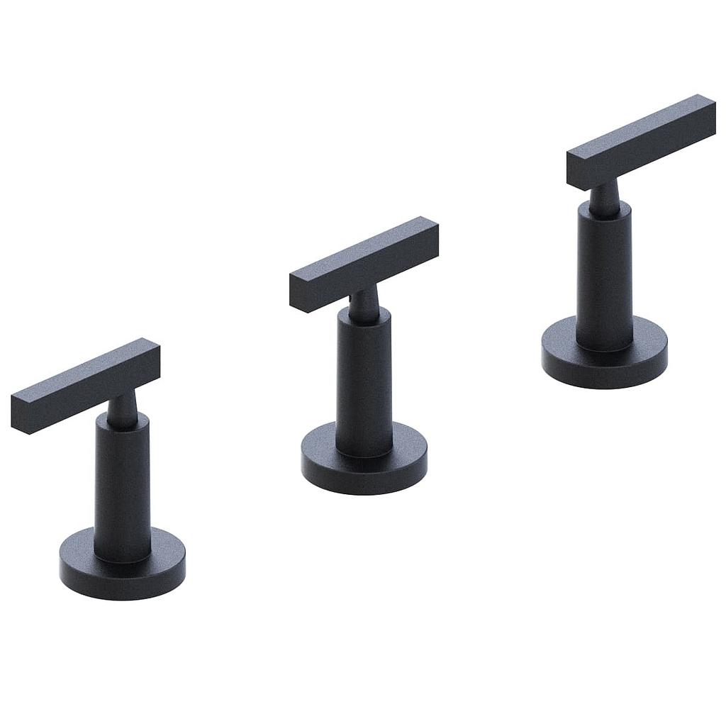 GRIFERIA BICOMANDO BIDET LOOK LEVER BLACK HIDROMET – 10 AÑOS DE GARANTÍA [31107NEGR]